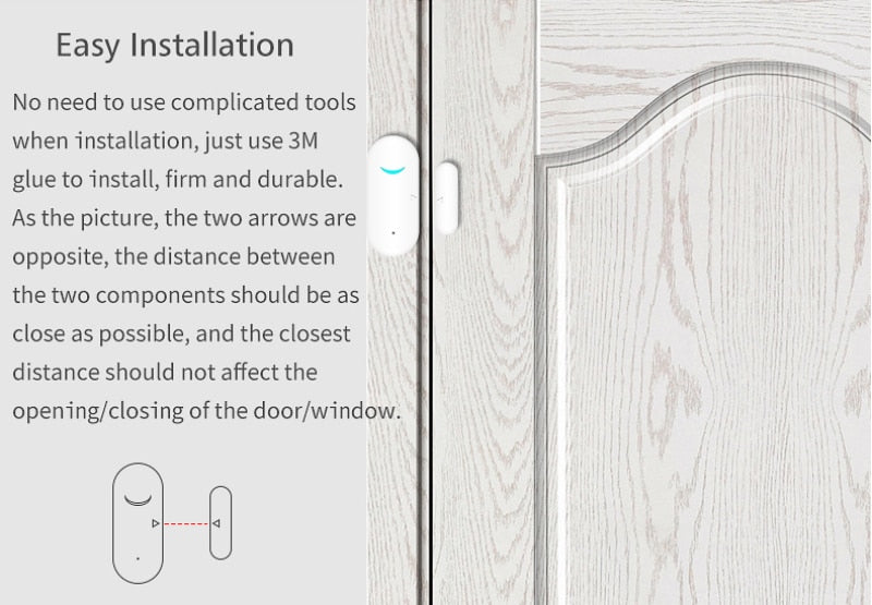 Wireless Door Sensor Detection Alarm Sensor