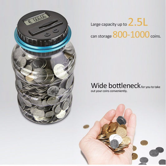Electronic Digital Counting Coin Money Saving Box
