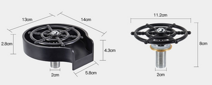 Bar Counter Cup Washer Sink High-pressure Spray Automatic Faucet Coffee Pitcher Wash Cup Tool Kitchen