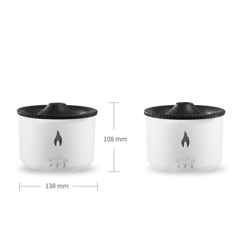 New Two-color Spray Ring Volcano Humidifier