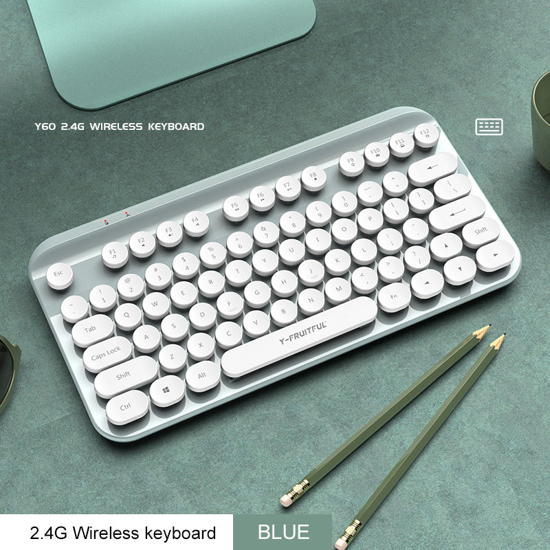 Mini 2.4G Punk Wireless Keyboard