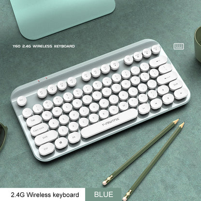 Mini 2.4G Punk Wireless Keyboard